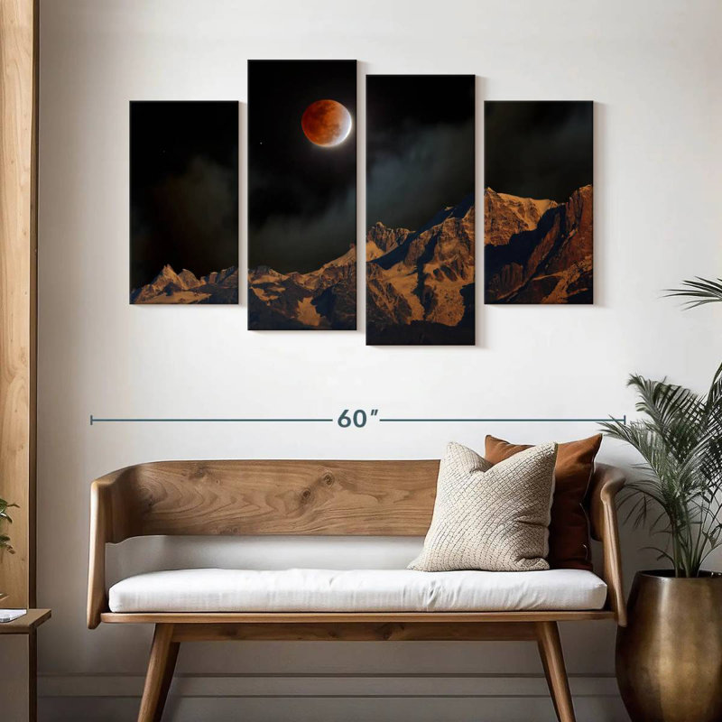 Himalayan Lunar Eclipse, 32" H x 52" W