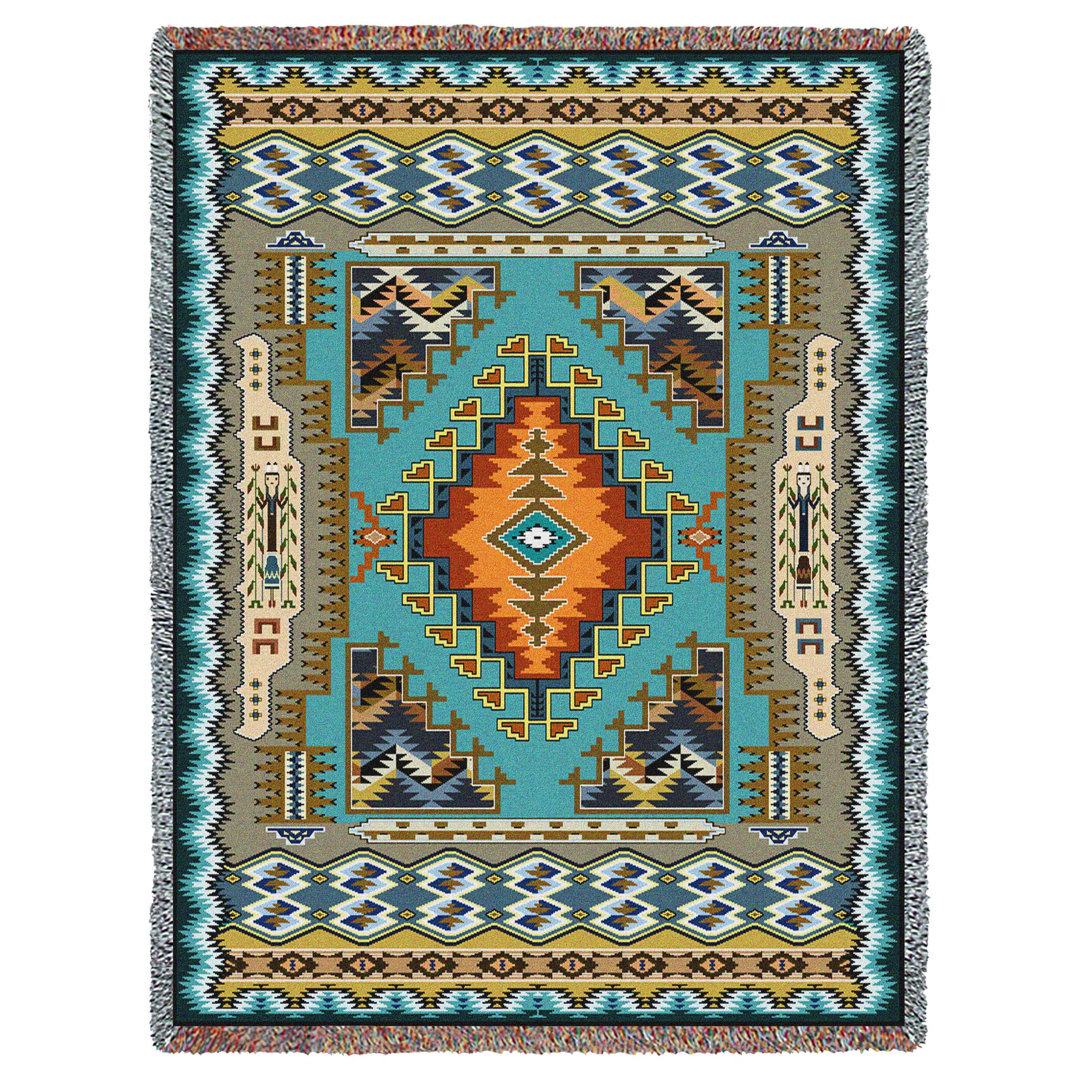 Southwest Jacquard Throw Blanket Pure Country Weavers 