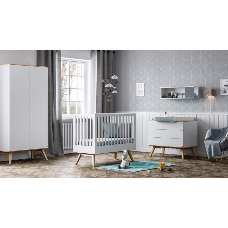 Horta 2 Cot Bed, White, 70 x 140 cm
