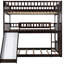 - Lit superposé double, lit triple pratique et élégant en bois, construction en pin, économise de l'espace dans la chambre
