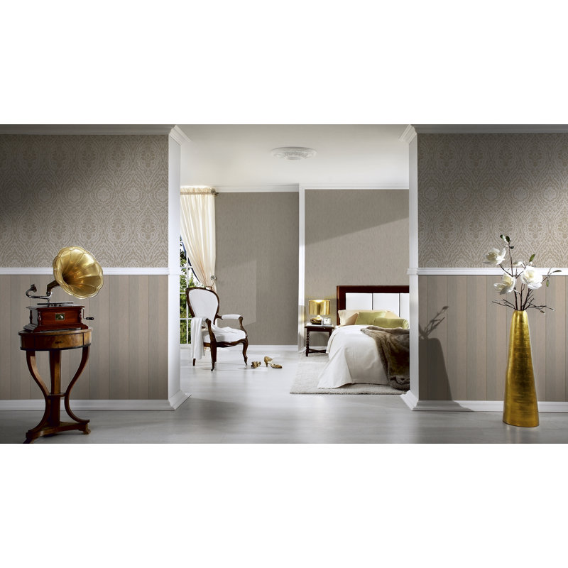 Woods 10.05m x 53cm Wallpaper, Beige / Brown