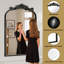 Miroir mural arqué en métal de style baroque, miroir décoratif-1009348554-1009348548