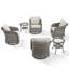 Plusieurs chaises berçantes pivotantes avec table d'appoint Arcola