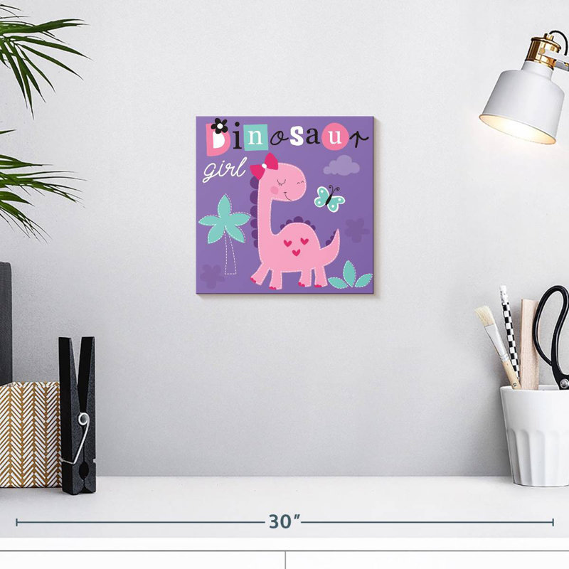 «Ashelle Dinosaur Girl», typographie, H 10 po x l 10 po