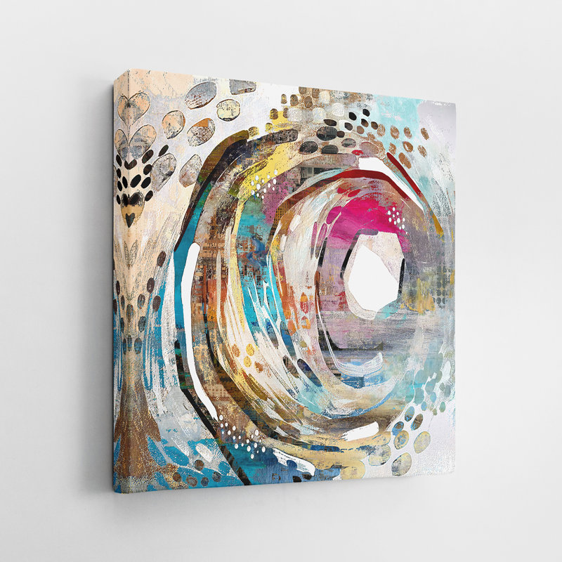 " City Lights II " Painting Print, 8'' H x 8'' W