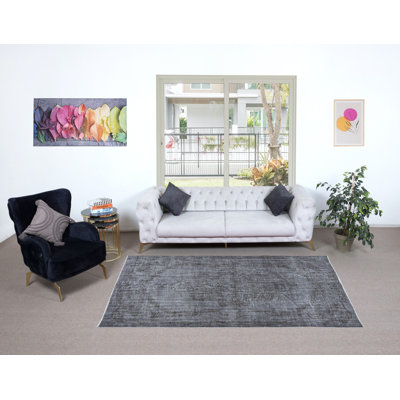 Tapis turc fait à la main 5 x 8,6 pi avec tapis turc décoratif