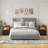 17.7"2-Drawers Modern Nightstand With 20-Color RGB Lighting and Motion Sensor-513273624