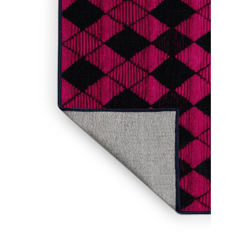 Tapis mauve lavable à la machine, Tapis de couloir 2 pi x 5 pi