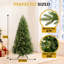 Sapin de Noël artificiel traditionnel avec base en métal durable et sapin réaliste-184773413