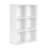 Wooden 3-Tier Bookcase Book Shelf Display Storage Shelf With 6 Compartments White-1249902262