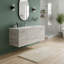 Meuble-lavabo simple 48 po avec plateau en marbre de culture Kato-511965599