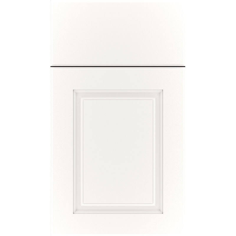 Échantillon de porte à accès complet Dwelling Allsbrook, Satin Whitecap, Bois manufacturé (thermofoil)