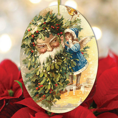 3'' Ceramic Holiday Shaped Ornament