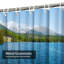 Rideau de douche avec 12 crochets Spring Mountain Lake-1712476927