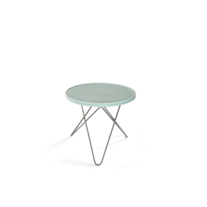 Three Leg Coffee Table, 37"H x 40"W x 40"D, Light Green