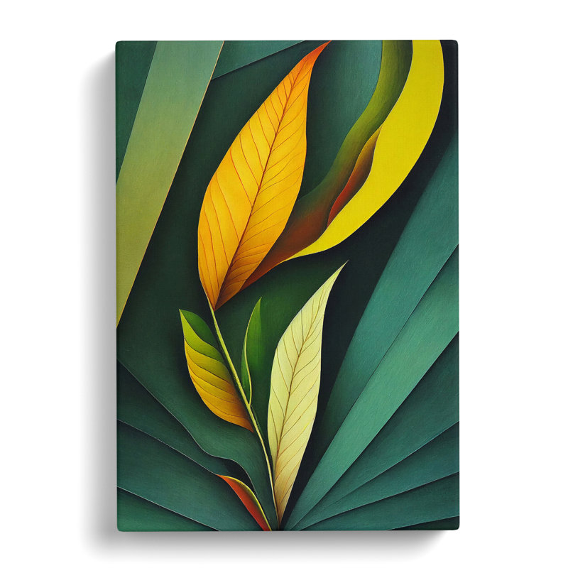 An Unusual Leaves - Wrapped Canvas Print, 50cm H x 35cm W x 3cm D