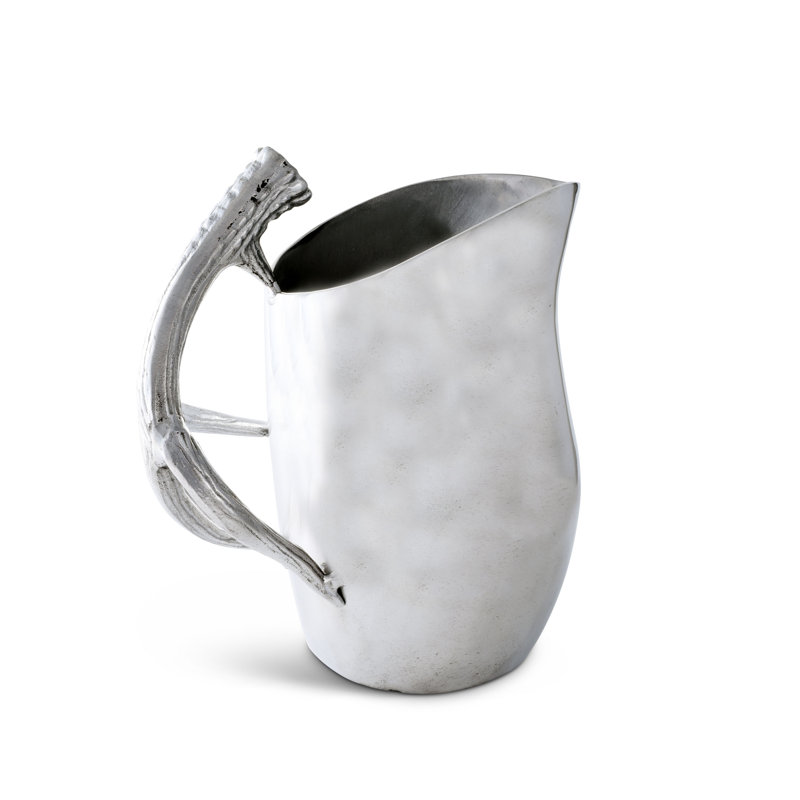 Rustic Aluminum Antler Handle 104 oz Pitcher