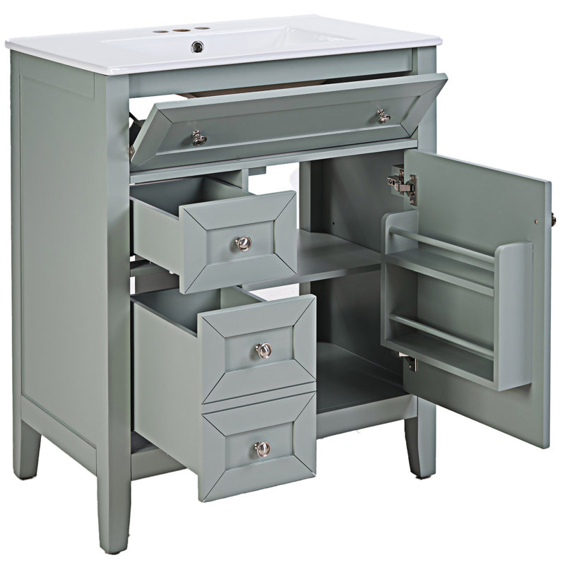 Bathroom Vanity With Ceramic Undermount Sink