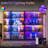 RGB Display Cabinet With Adjustable Tempered Glass Shelves, 4-Tier Storage Case With LED Lights & Press-To-Open Doors, Modern Display Shelf For Collectibles, Black-124434502-122499412