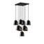 Maranta 9 - Light Black Cluster Pendant-1540743174