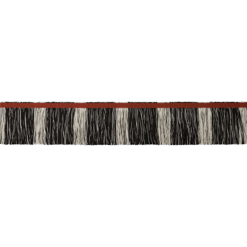 Schumacher x Stephanie Seal Brown Calcada Fringe, Rust