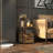 Industrial Side Table With 2 Drawers, Storage Shelf, Accent Sofa Table With Groove Handle And Frame