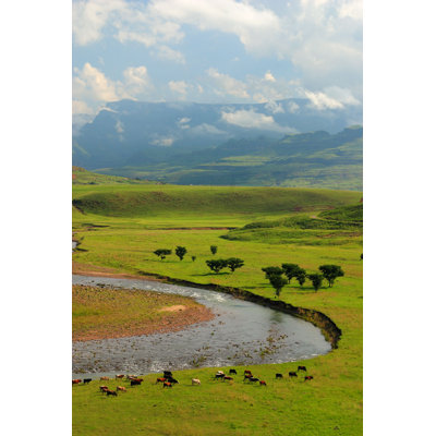 Darell, Afrique du Sud, montagnes du Drakensberg par - Print