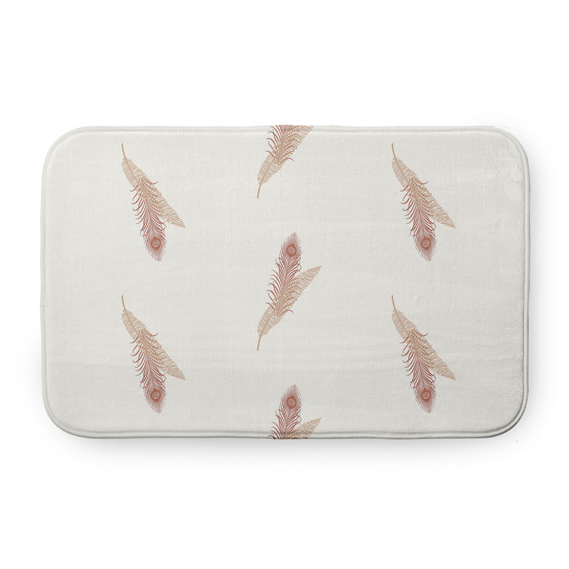 Tapis de bain GGG, L 17 po x L 24 po, Brun