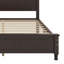 Structure de lit plateforme, lit plateforme de style rétro avec support en lattes de bois-1387452021-1387452016