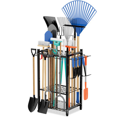Cliffside Garden Tool Organizer, Storage Hooks, Yard Tool Tower Rack, Garage Organization, Storage