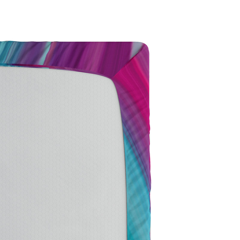 Microfiber Abstract Fitted Sheet, Twin Fitted Sheet