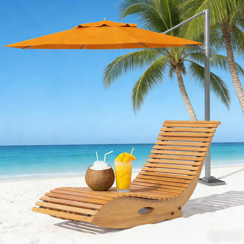 Chaise berçante en bois, chaise berçante d'extérieur