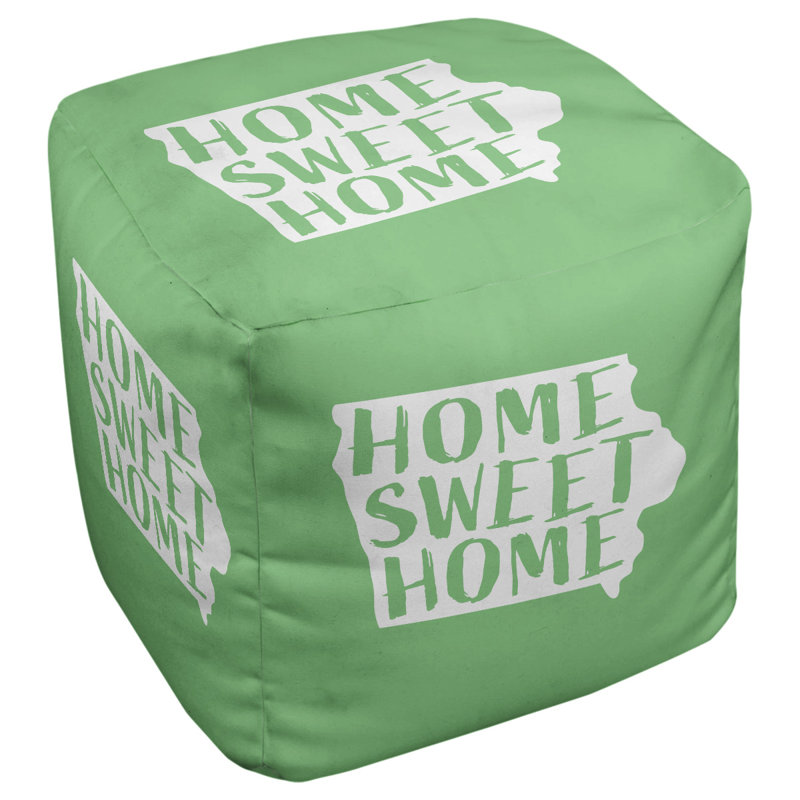 Upholstered Ottoman, Green