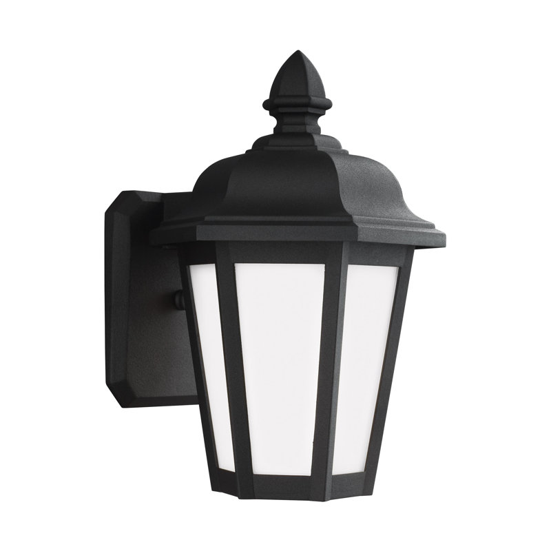 Brentwood Small One Light Outdoor Wall Lantern from Generation Lighting , Black, Yes