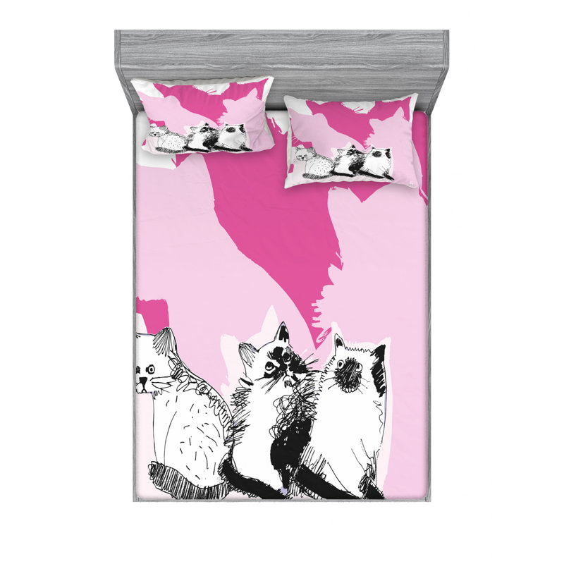 Microfiber Sheet Set, Full/Double Sheet Set with Fitted Sheet