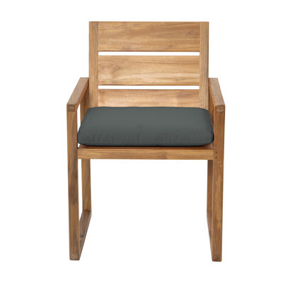 Uvita Teak Patio Dining Armchair with Cushion