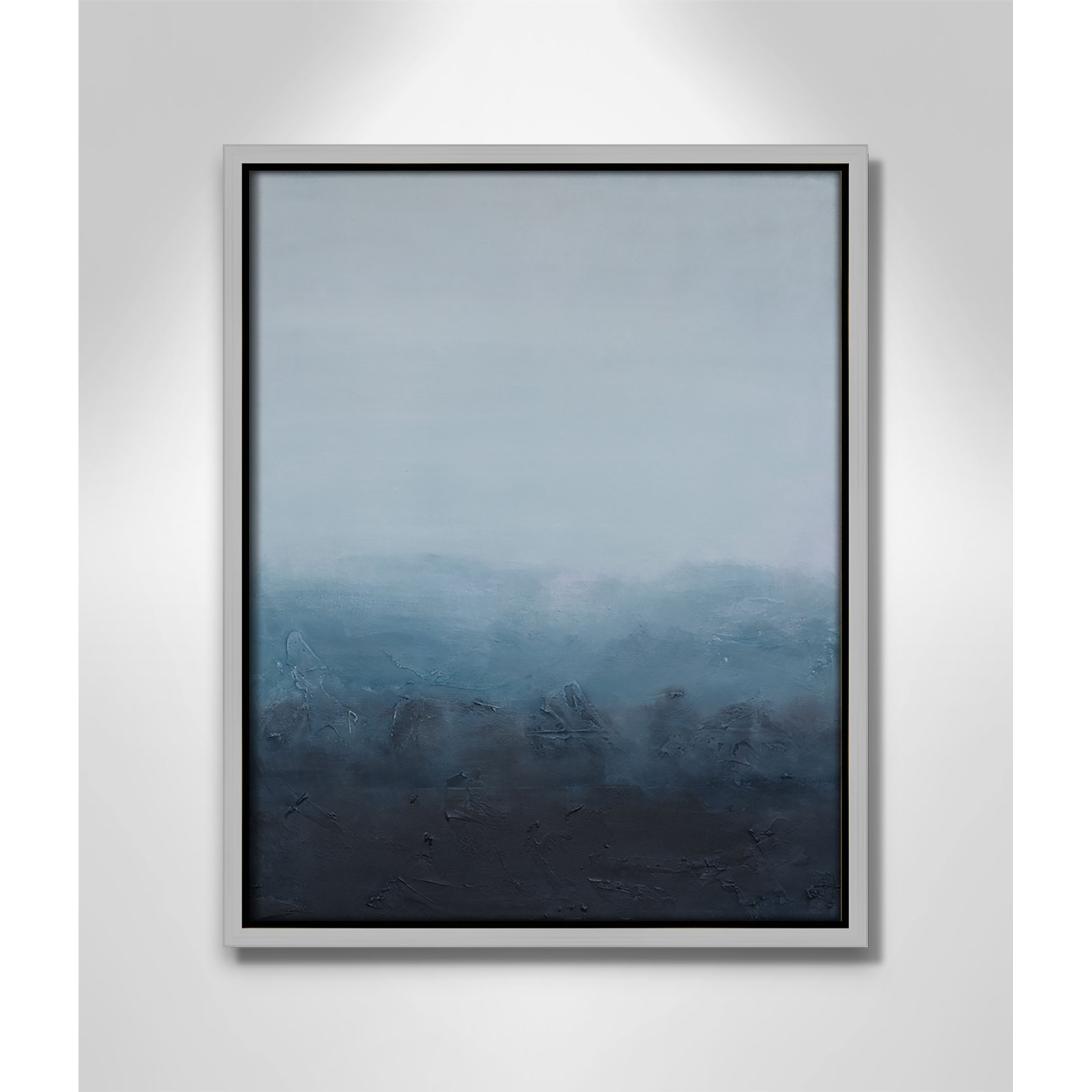 Elemental I Print by S.H. Khan, 12.5'' W x 15.5'' H, Silver Floater