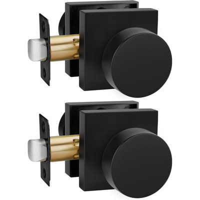 Zinc-Alloy Heavy Duty Passage Door Knobs for Closet(Set of 2)