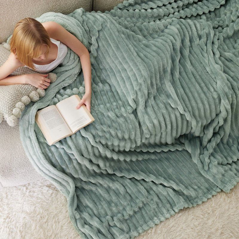 Throw Blanket, W229 x L229cm, Green