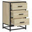 40cm W Metal Bedside Table-1167384353