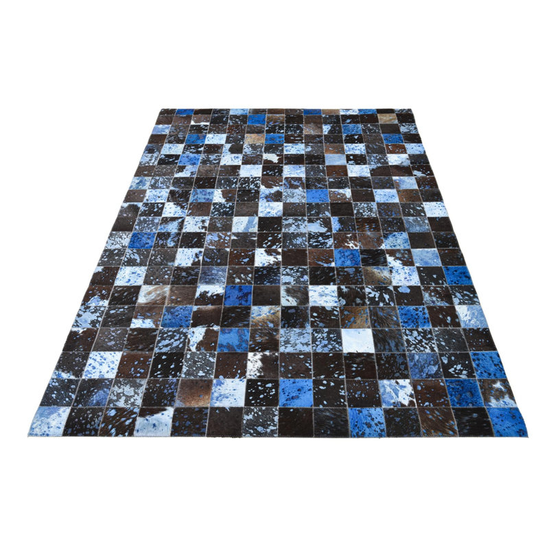 Tapis bleu foncé Jed