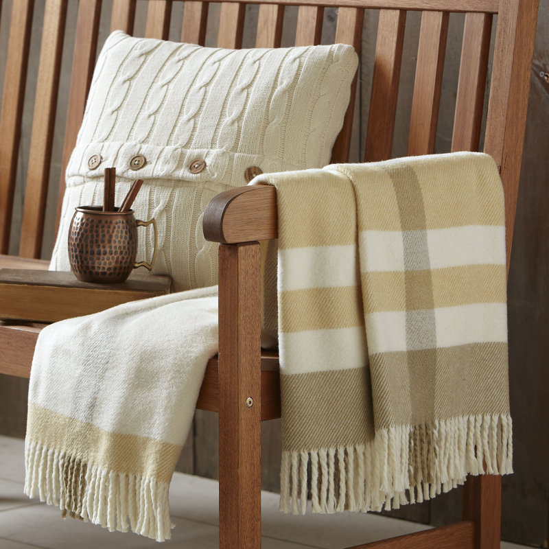 Throw Blanket, Beige