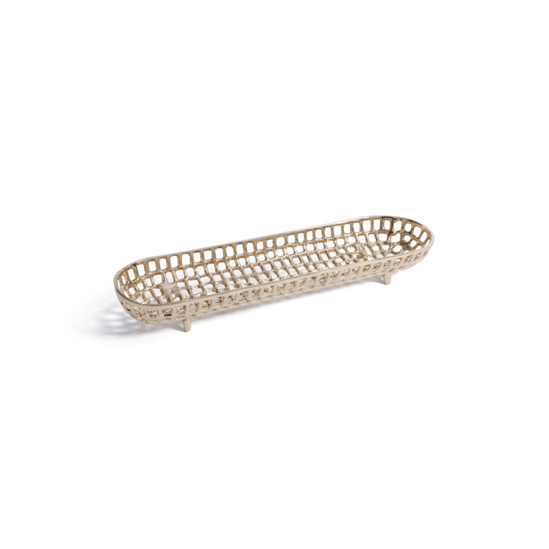 Plateau décoratif Reticolo, L 17,75 po x P 4,75 po x H 2,25 po