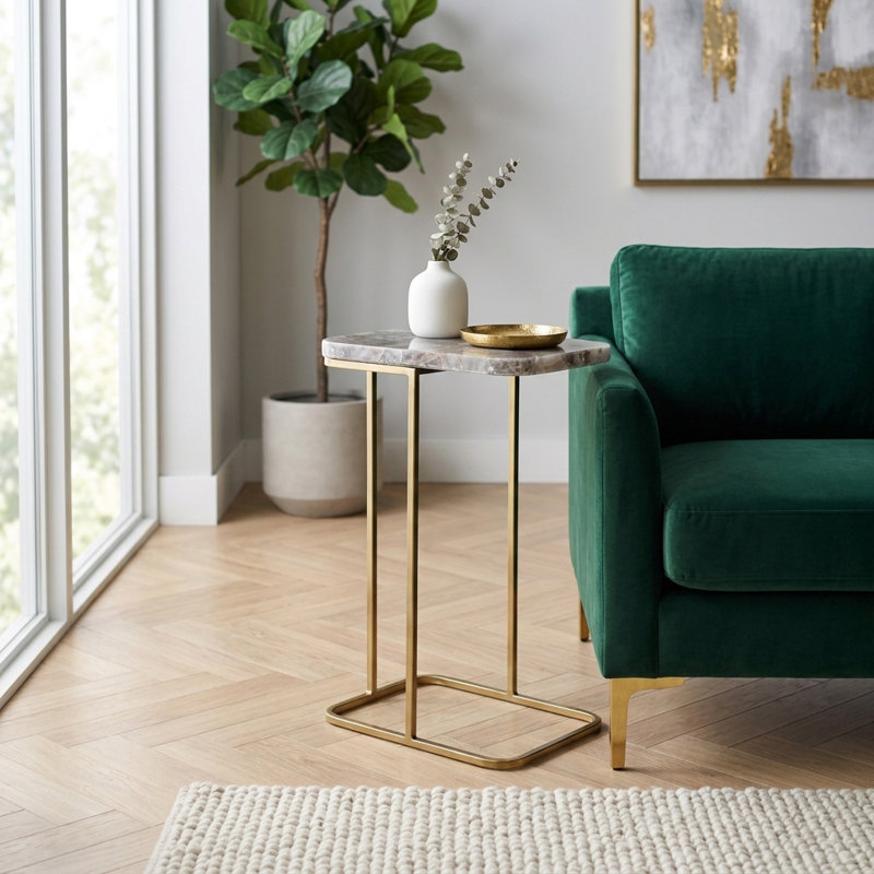 Table d'appoint Elegant Stone Top