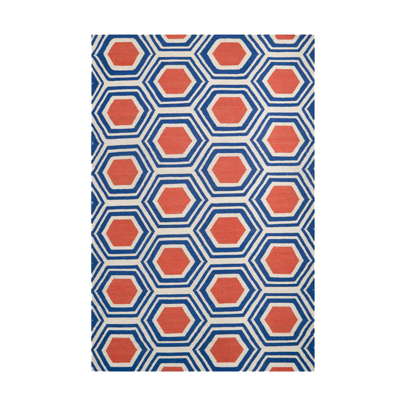 Larksville Wool Geometric Indoor Rug, Rectangle 8' x 11'