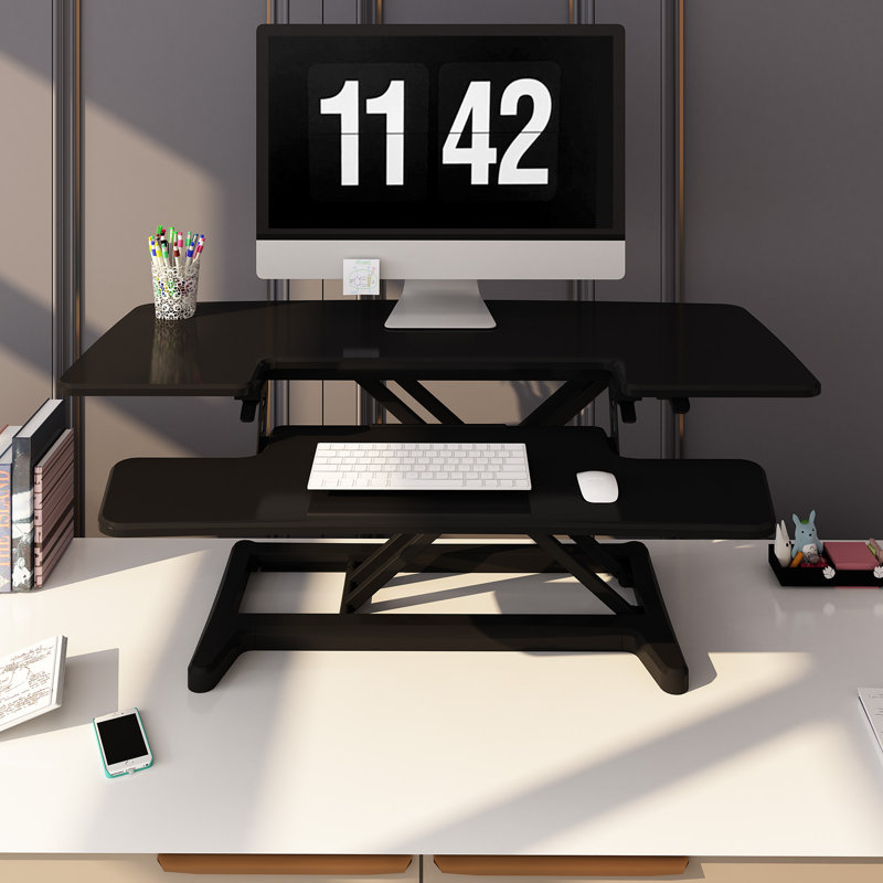 42" Home Office Standing Desk Converter MDF Desktop