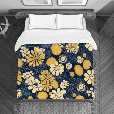 Polyester Floral Duvet Cover