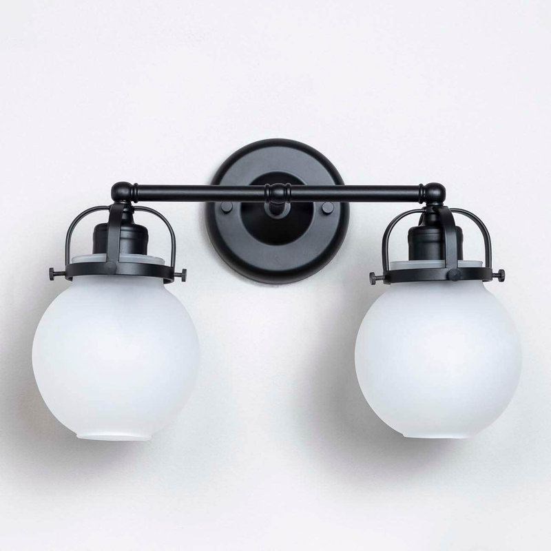 Ymir Armed Sconce, Matte Black