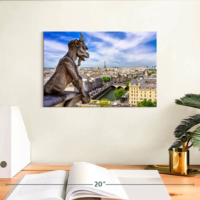 Gargouille parisienne Sireci, H 8 po x l 12 po