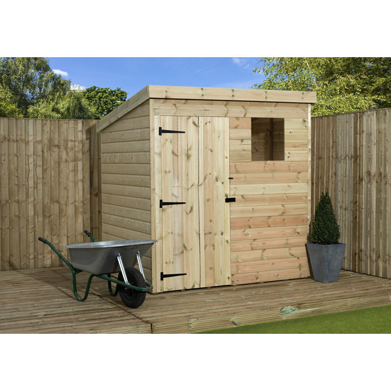 Shiplap Pent Wooden Shed, Left Hand Side, 6 Ft. W x 3 Ft. D